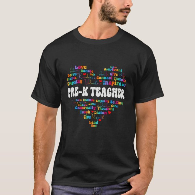 Cute Pre K Teacher Appreciation Week back to schoo T-Shirt (Vorderseite)