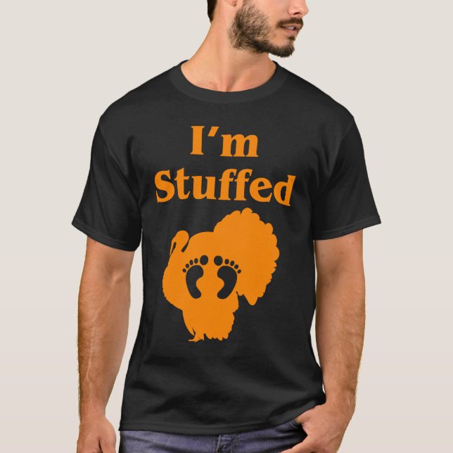 Cute Pregnancy Announcement Thanksgiving Dinner I' T-Shirt (Vorderseite)