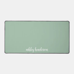 Cute Preppy Pastel Green Nom complet Monogramme