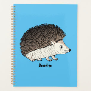 Cute prickly hedgehog cartoon