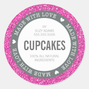 CUTE PRODUIT ÉTIQUETTE fait avec amour parties sci