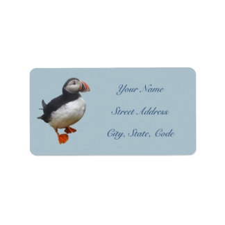 Cute Puffin Étiquette de adresse