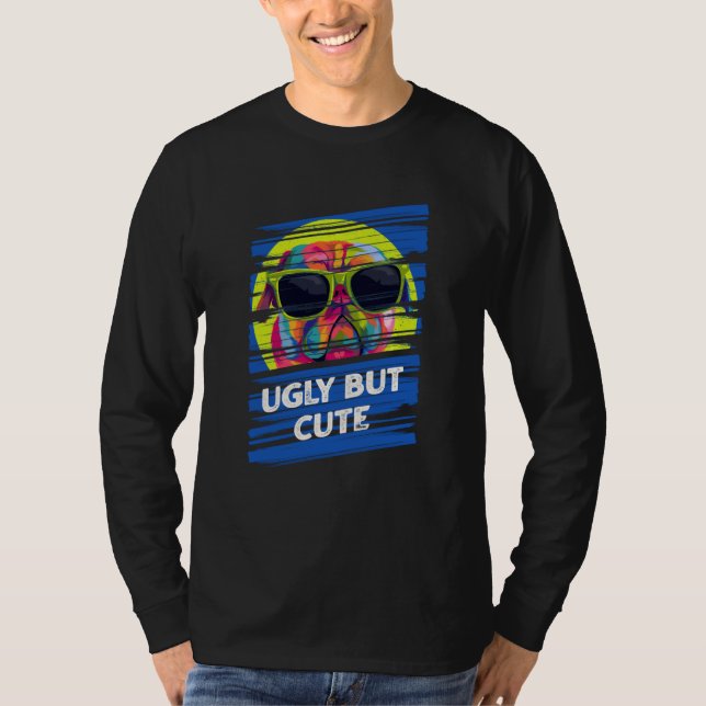 Cute Pug Animal Pun Dutch Bulldog Animal Meme T-Shirt (Vorderseite)