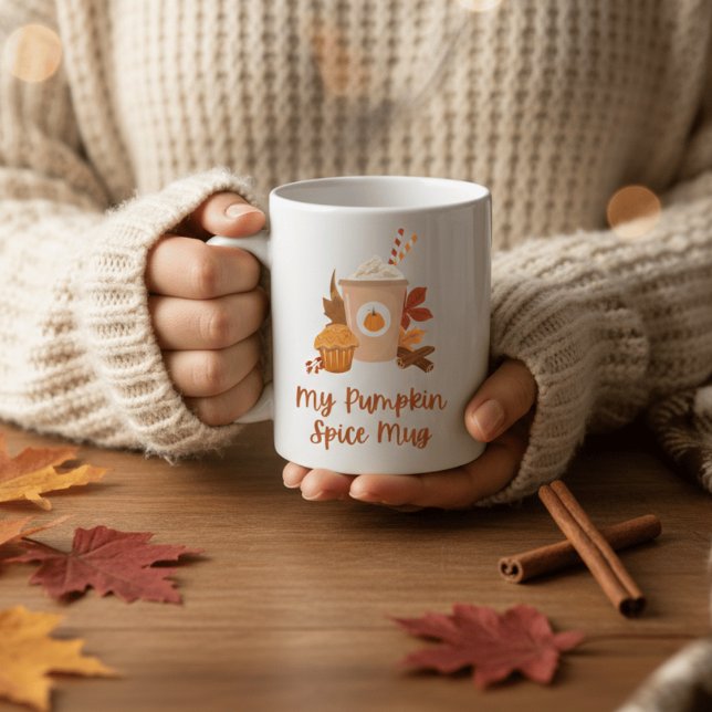 Cute Pumpkin Spice Mug Autumn Fall Vibes Coffee  Kaffeetasse (Von Creator hochgeladen)