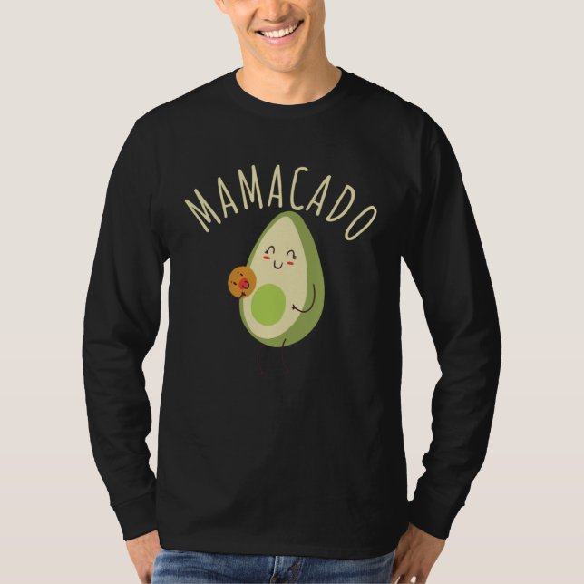 Cute Pun Mamacado T-Shirt (Vorderseite)