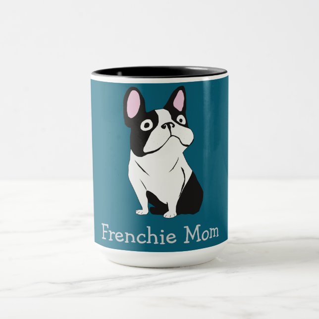 Cute Pup, medium dark blue Tasse (Zentrum)