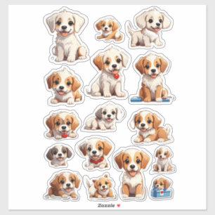 Cute Puppies Mega Sticker Bundle
