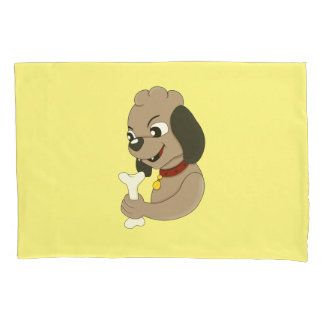 Cute puppy dog cartoon pillow case kissenbezug