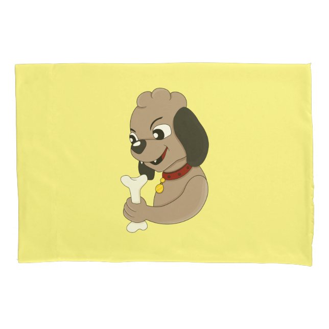 Cute puppy dog cartoon pillow case kissenbezug (Vorderseite)