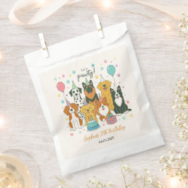 Cute Puppy Dogs Boy 5th Birthday Party Geschenktütchen