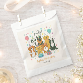 Cute Puppy Dogs Boy 5th Birthday Party Geschenktütchen