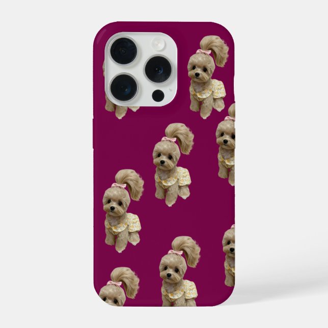 Cute puppy Phone case iPhone 15 Pro Hülle (Rückseite)