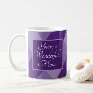 Cute Purple Message for Mom Mother's Day Kaffeetasse