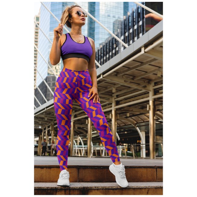Cute Purple Pink Yoga Leggings (Créateur téléchargé)