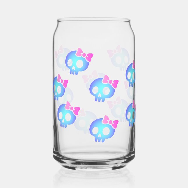 Cute Purple Skull Planner Dosenglas (Vorderseite)