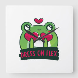 Cute Quadratische Wanduhr