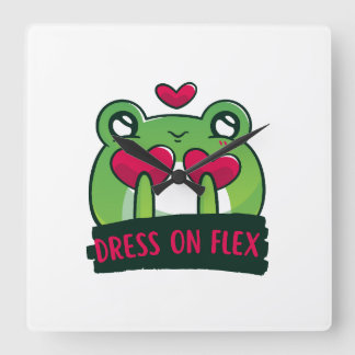 Cute Quadratische Wanduhr