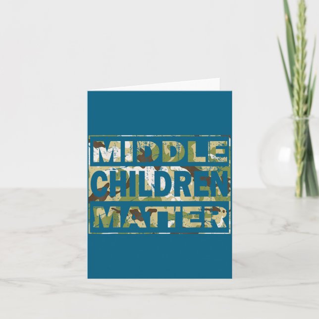 Cute Quote Middle Camo Redleg Matter Karte (Vorderseite)