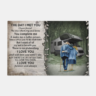 Cute Quotes Decor, Gift To Lover Fußmatte