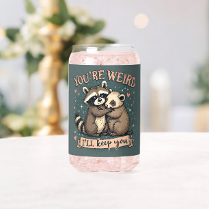 Cute Raccoon et Ferret Hug avec citation amusante
