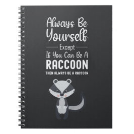 Cute Racoon Gifts Animals Forest Wildlife Funny Notizblock
