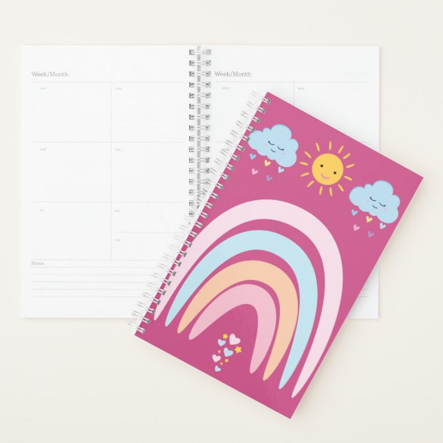 Cute Rainbow & Clouds Kids Design | Happy Pastel N Planer (Anzeige)