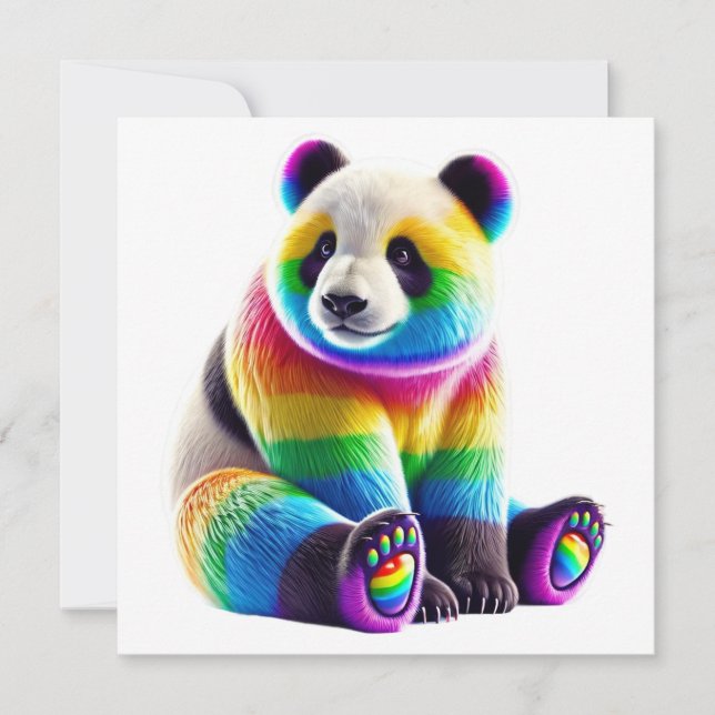 Cute Rainbow Panda (Vorderseite)