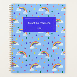 Cute Rainbow Raindrops Motif personnalisé
