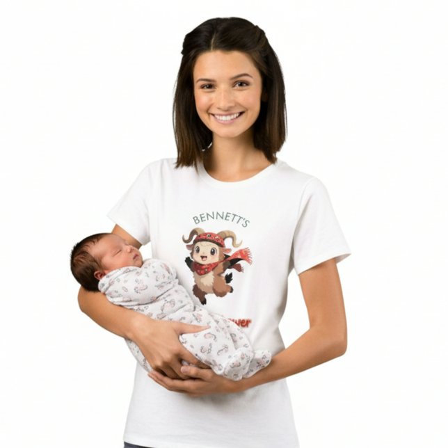 Cute Ram Winter Baby Shower T-Shirt (Von Creator hochgeladen)