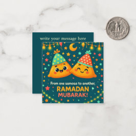 Cute Ramadan Mubarak  Mitteilungskarte