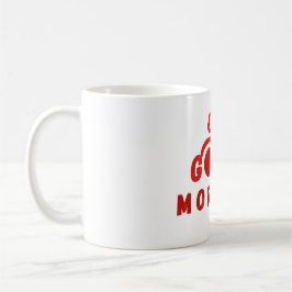 Cute Red Cherry Bow Good Morning Coffee Mug Kaffeetasse