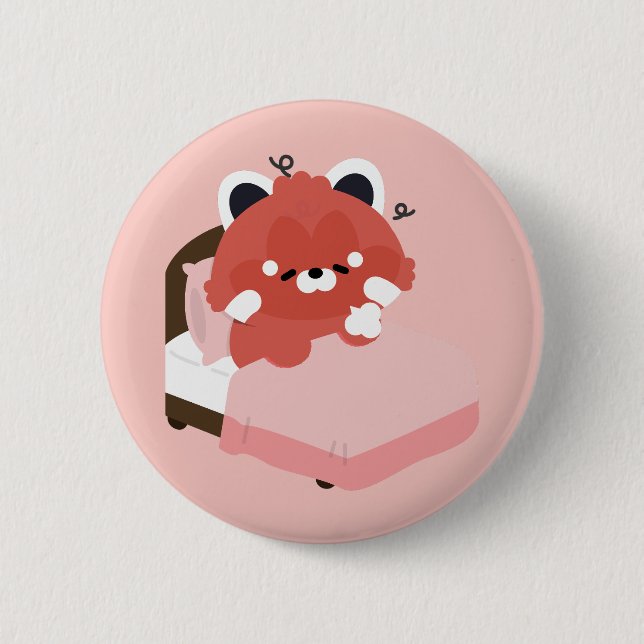 Cute Red Panda Button (Vorderseite)