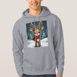 Cute reindeer christmas cozy winter wear for  hoodie