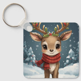 Cute reindeer christmas fun stocking gifts schlüsselanhänger