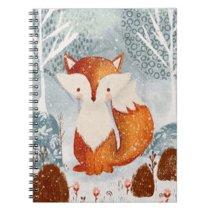 Cute renard lunaire dans le Carnet forestier