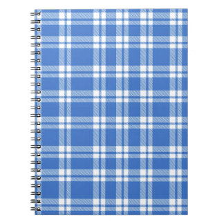 Cute Retro Blue Gingham Plaid Pattern Notizblock