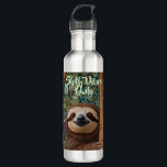 Cute retro boho Sloth Hang in there Edelstahlflasche<br><div class="desc">Cute retro boho Sloth water bottle. Funny sloth saying - Hang in there,  sloth vibes only!</div>