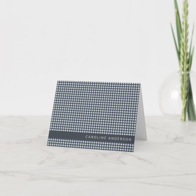 Cute Retro Marine En vichy Plaid Personnalisé (Devant)