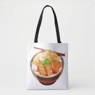 Cute Rice Bowl Tote Bag