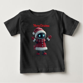 cute robot Christmas holiday tech T-Shirt