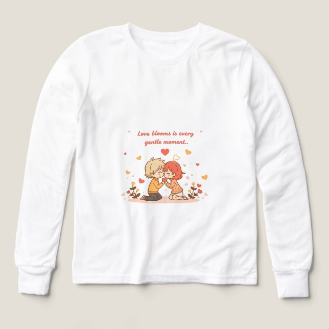 Cute Romantic Anime Couple - Love Moment (Design Vorderseite)