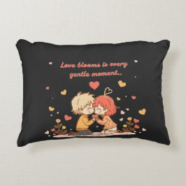 Cute Romantic Anime Couple - Love Moment Dekokissen