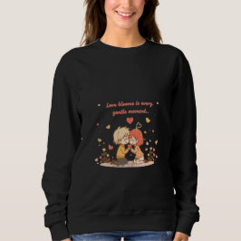 Cute Romantic Anime Couple - Love Moment Sweatshirt