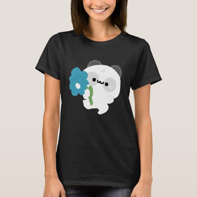 Cute Romantic Panda T-Shirt (Vorderseite)