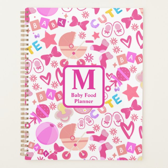 Cute Rose Baby Girl Nursery Motif personnalisé (Devant)