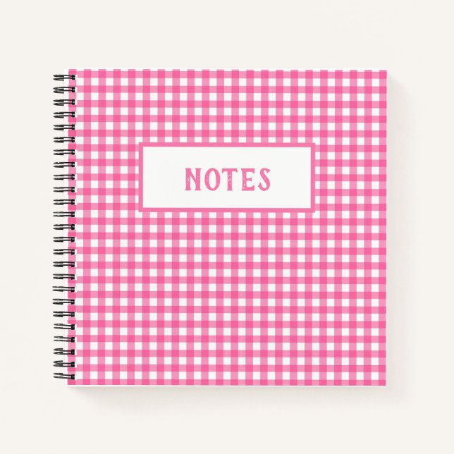 Cute rose et blanc Plaid Carnet quotidien (Devant)