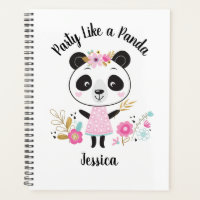 Cute Rose Panda Girl Personnalisée