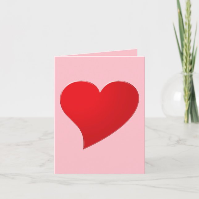 Cute rose rouge grand coeur texte personnalisé gir (Devant)