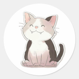 Cute Runder Aufkleber