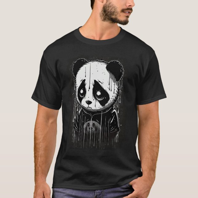 Cute sad panda T-Shirt (Vorderseite)